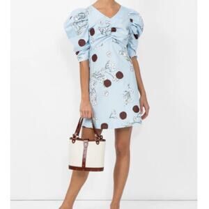 ISA ARFEN Puff Sleeve Floral Dress